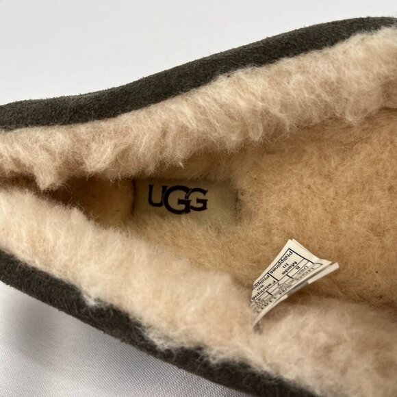 UGG Men's Ascot Slippers Charcoal Size 8 Slip On Casual Comfort - Picture 11 of 12